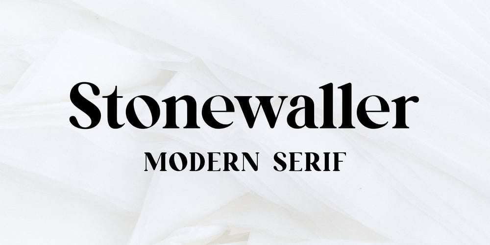 Stonewaller font