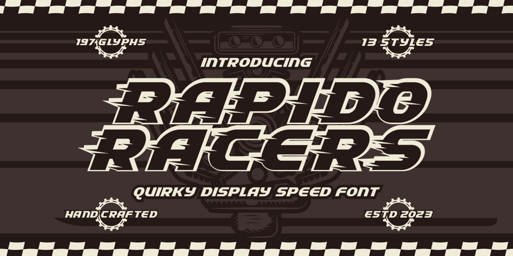 Rapido Racers font