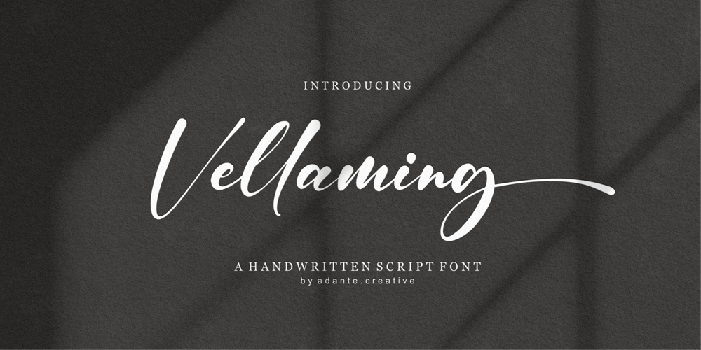 Vellaming font