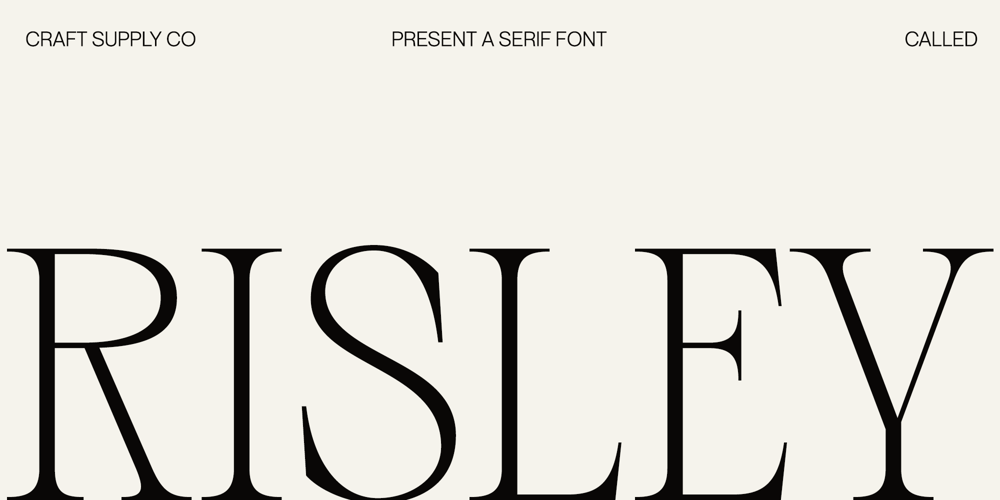Risley font