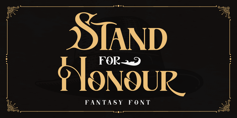 Stand For Honour font