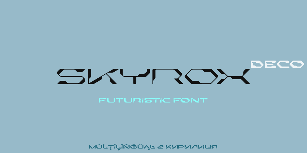 Skyrox Deco font