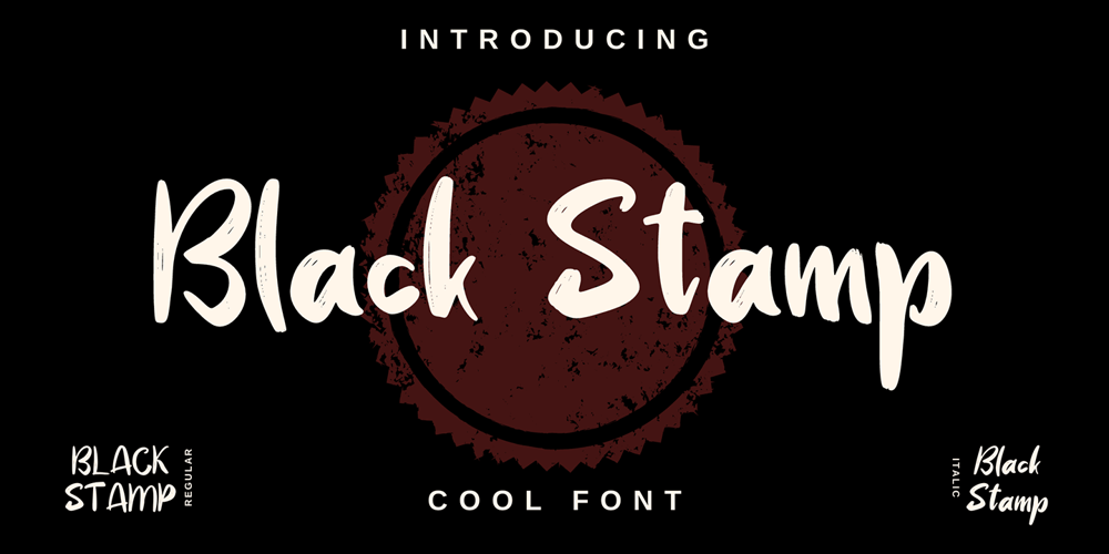 Black Stamp font