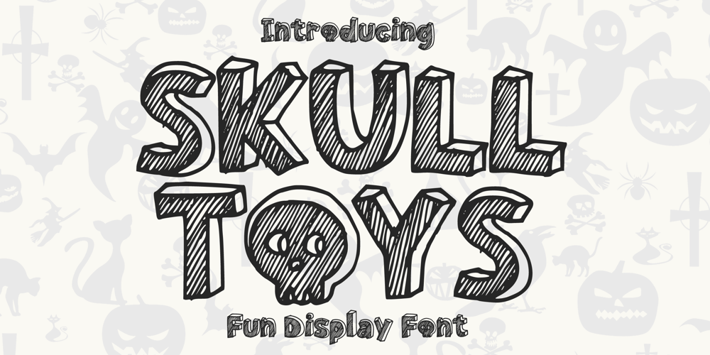 Skull Toys font