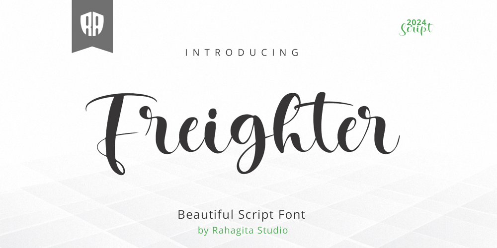 Freighter font