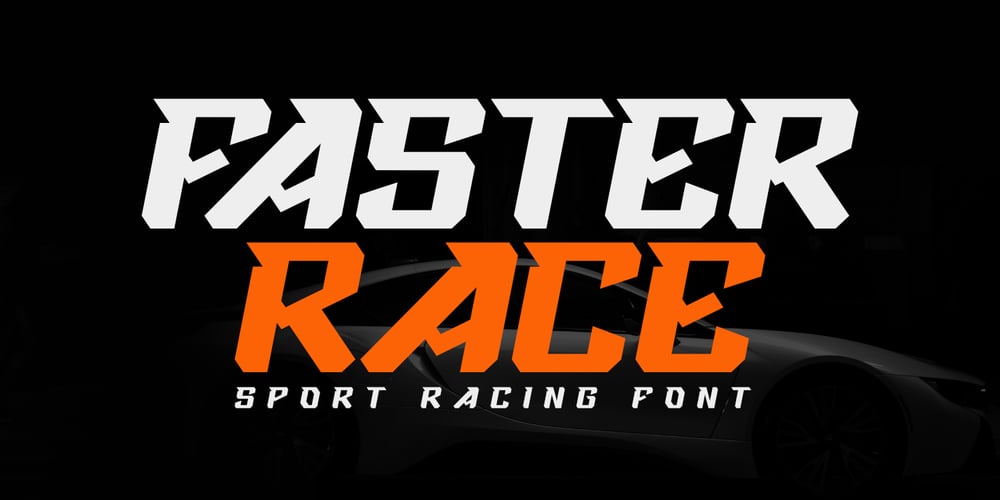 Faster Race font