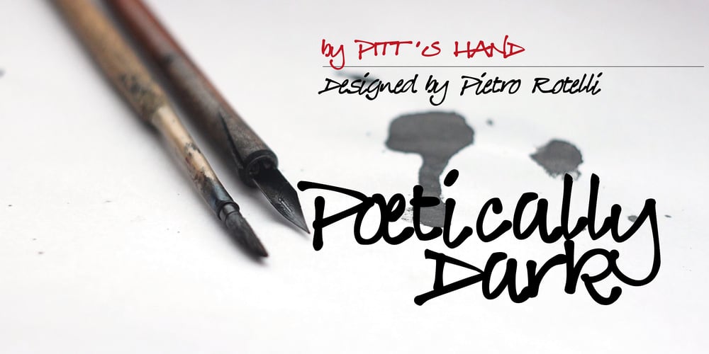 Poetically Dark font