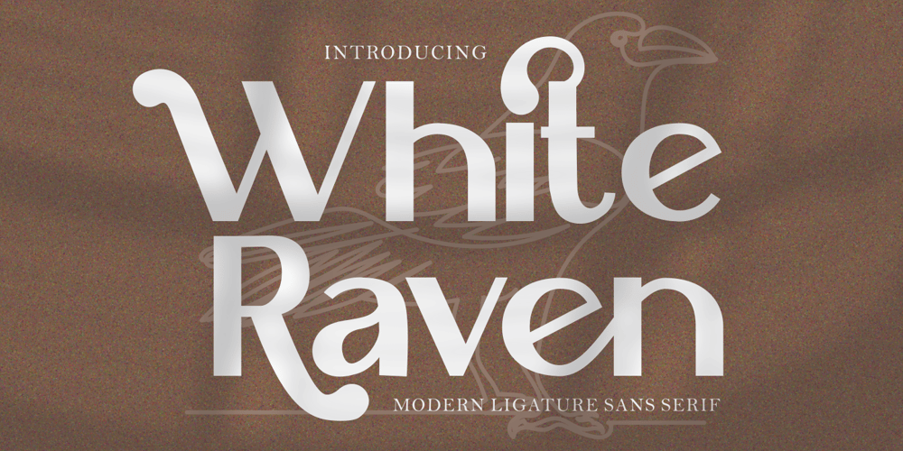 White Raven font