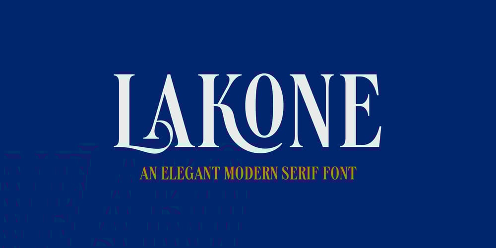 Lakone font