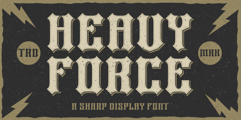 Heavy Force font