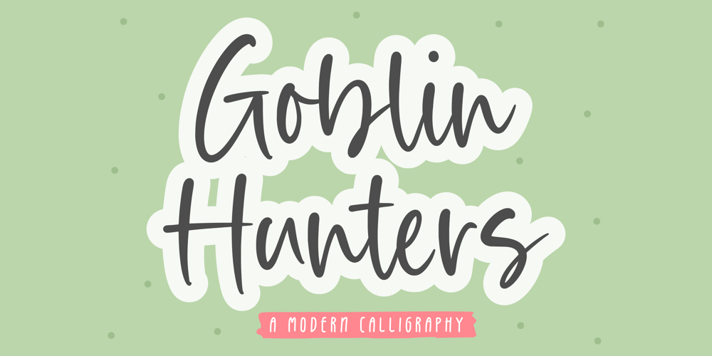 Goblin Hunters font