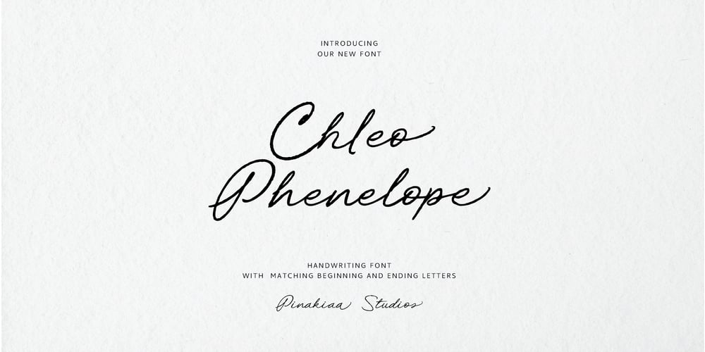Chleo Phenelope font