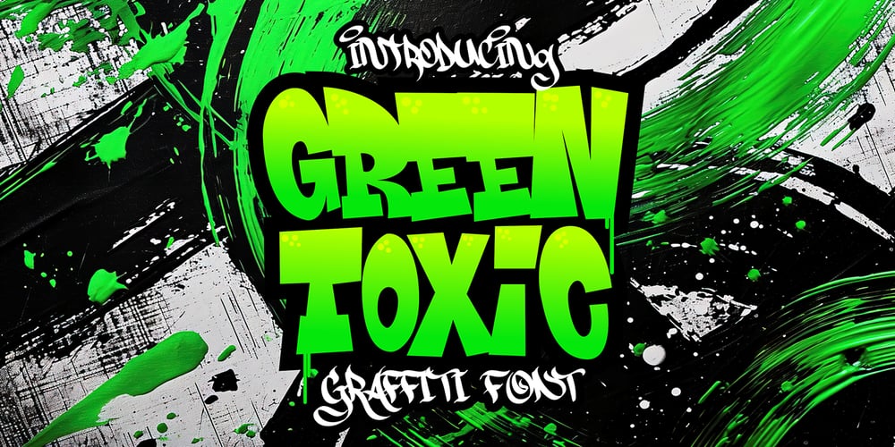 Green Toxic font