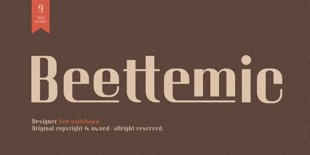 Beettemic font
