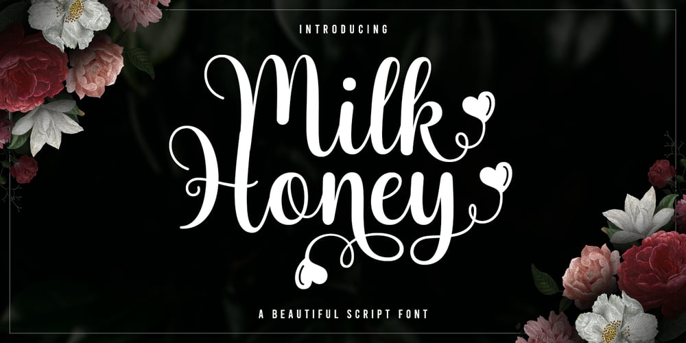 Milk Honey Script font
