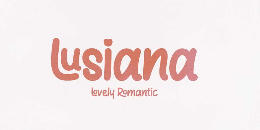 Lusiana font