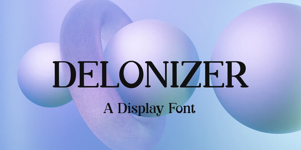 Delonizer font