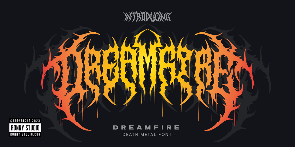 Dreamfire font