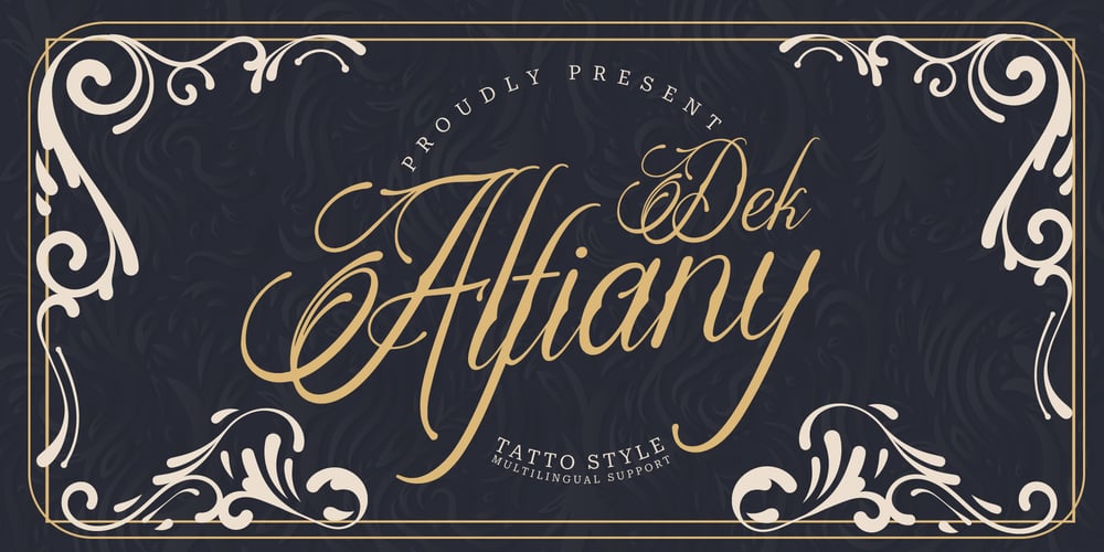 Alfiany Dek font