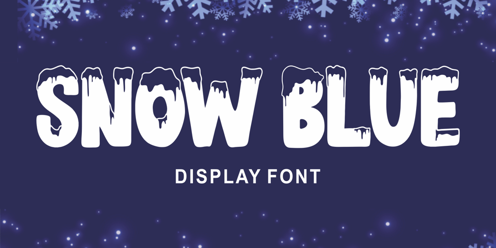 Snow Blue font