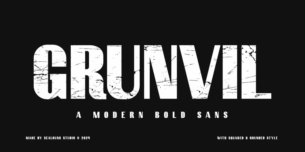 Grunvil font