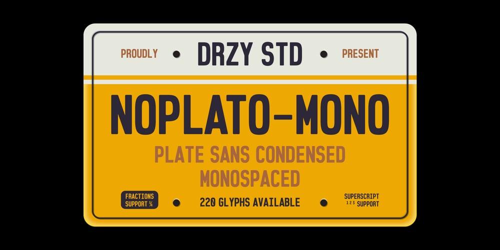 Noplato font