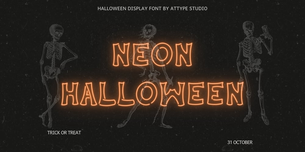 Neon Halloween font