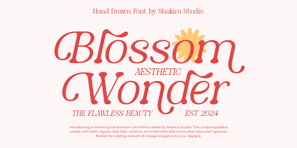 Blossom Wonder font