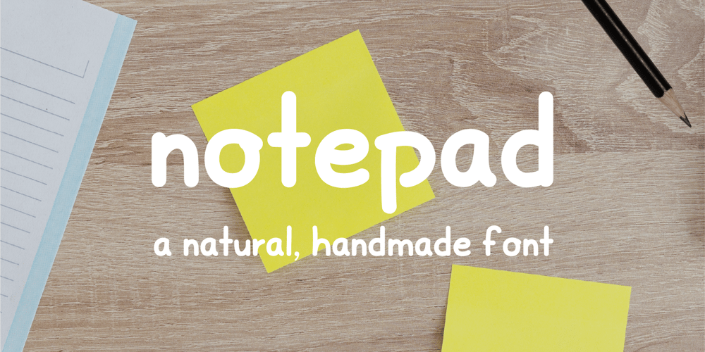 Notepad font