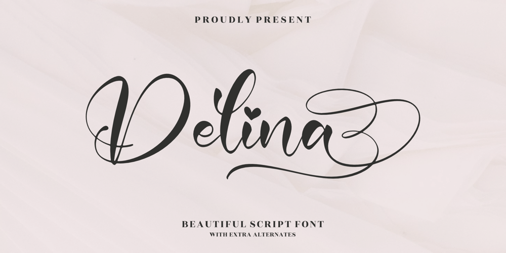 Delina font