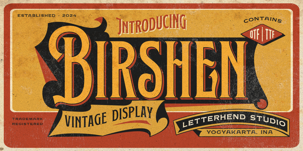 Birshen font