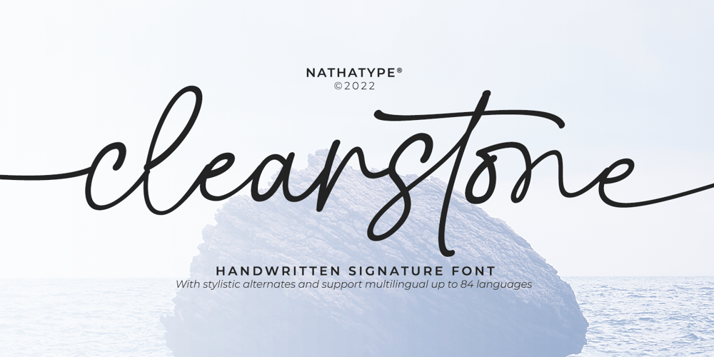 Clearstone font