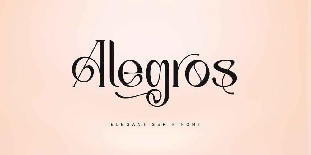 Alegros font