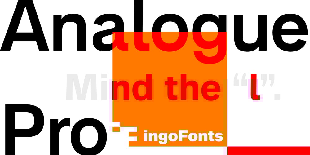Analogue Pro font