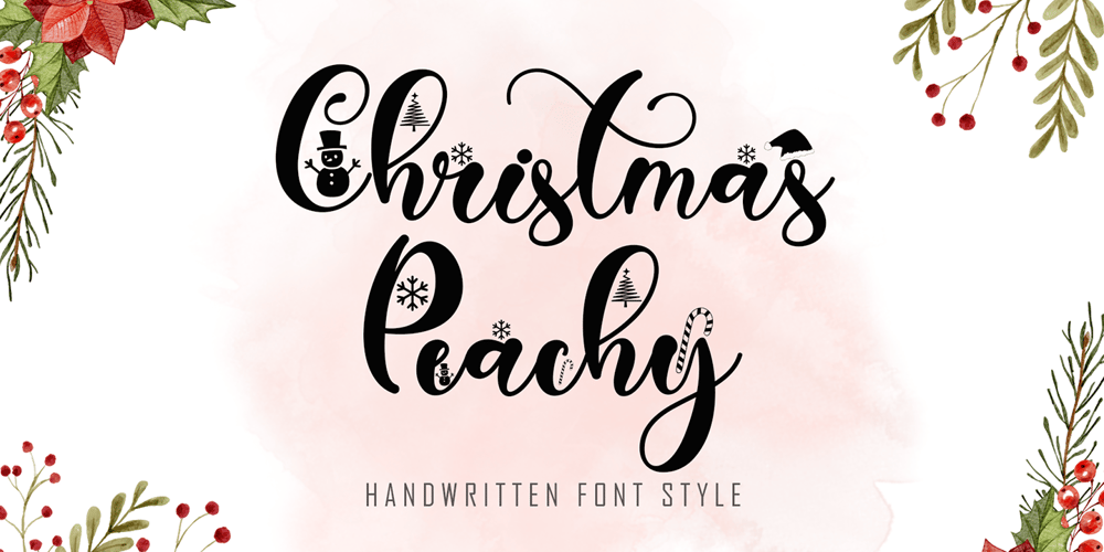 Christmas Peachy font