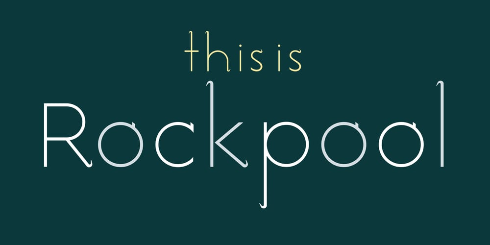 Rockpool font