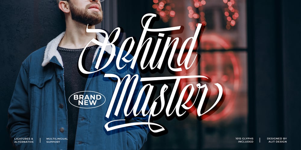 Behind Master font
