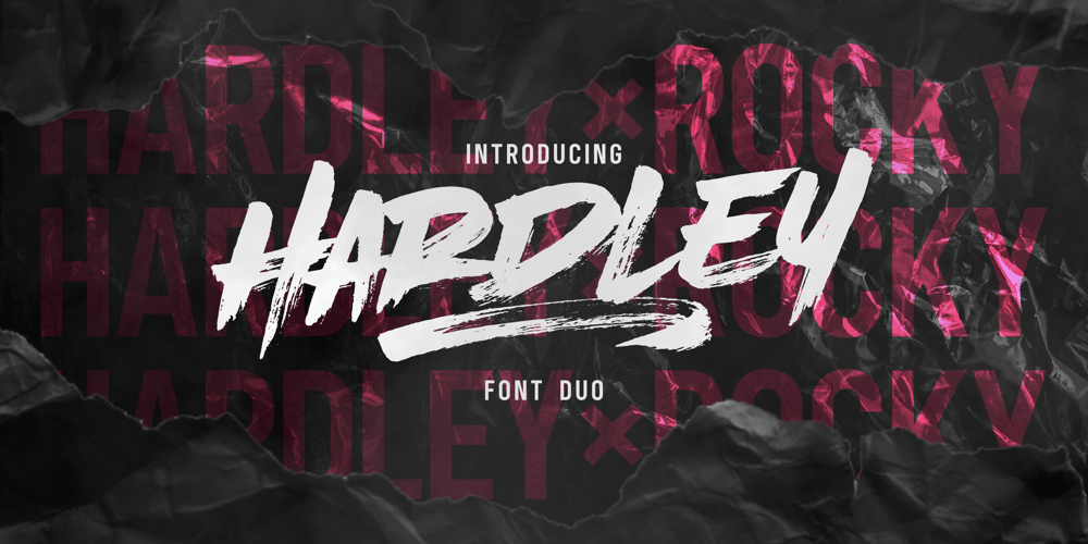 Hardley Brush font