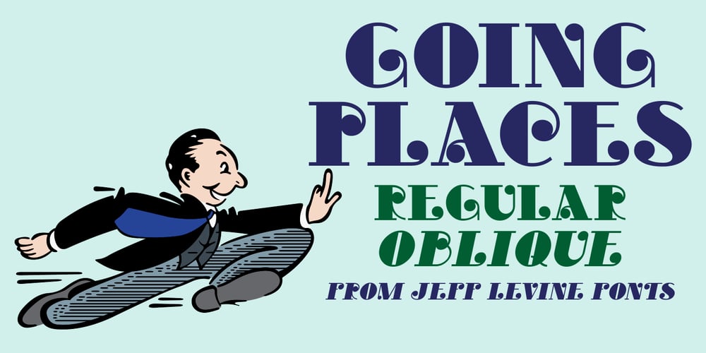 Going Places JNL font