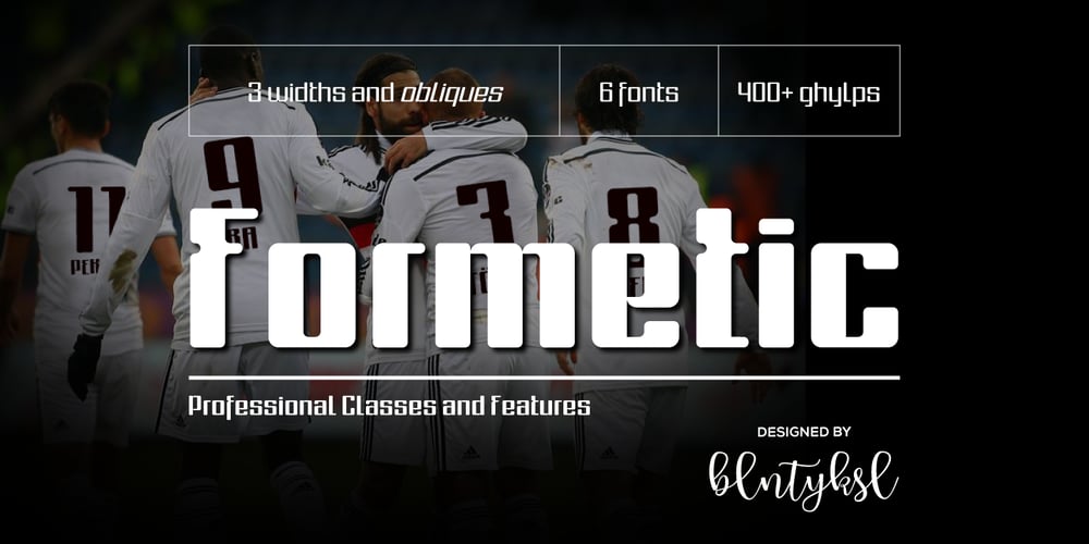 Formetic font