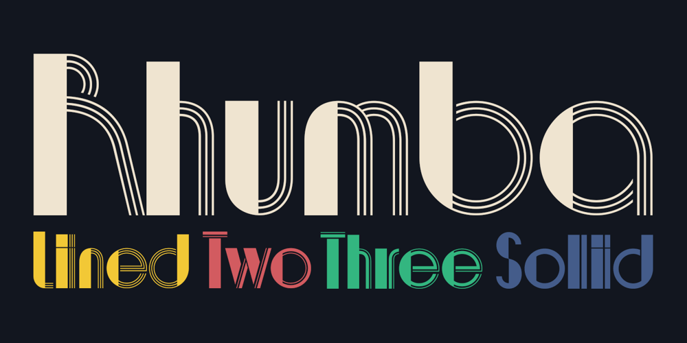 Rhumba font