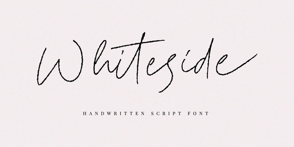 Whiteside font