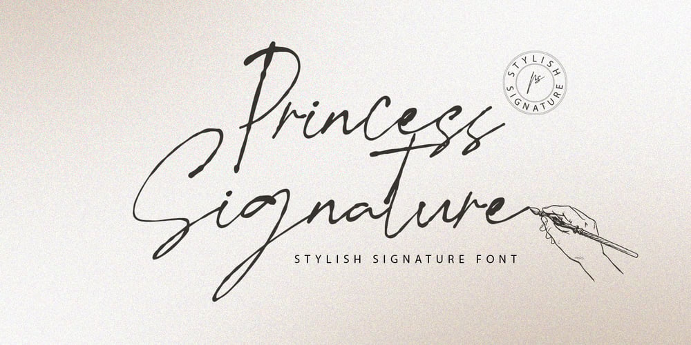 Princess Signature font