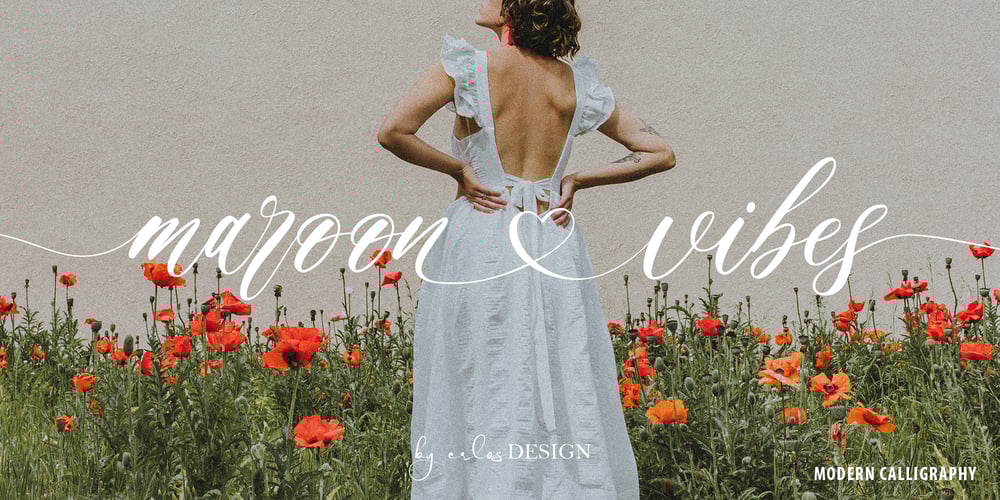 Maroon Vibes font
