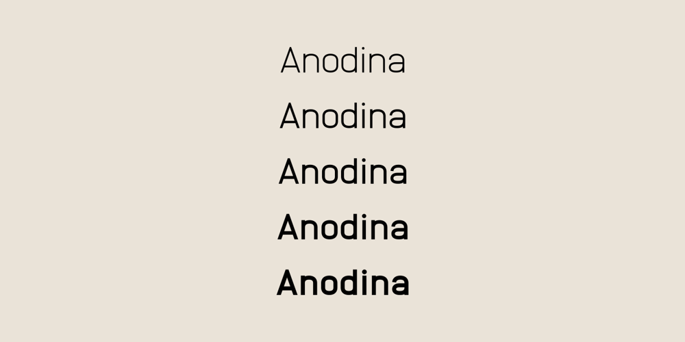 Anodina font