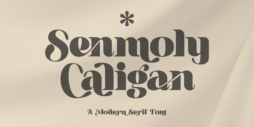 Senmoly Caligan font