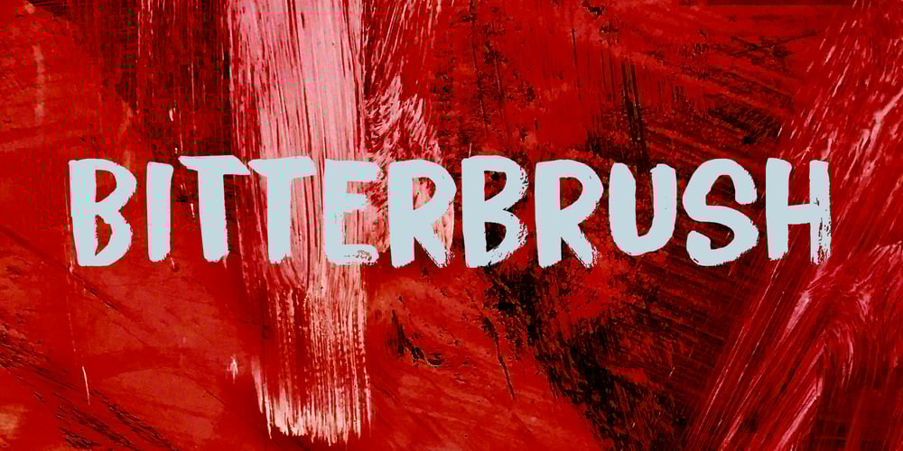 Bitterbrush font