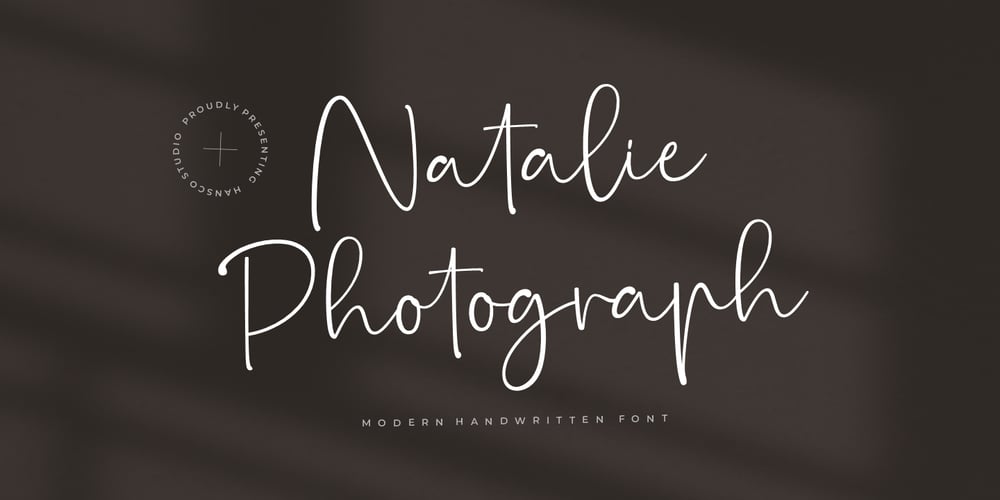 Natalie Photograph font
