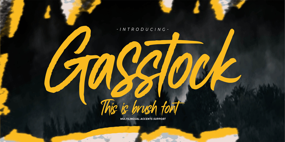 Gasstock font