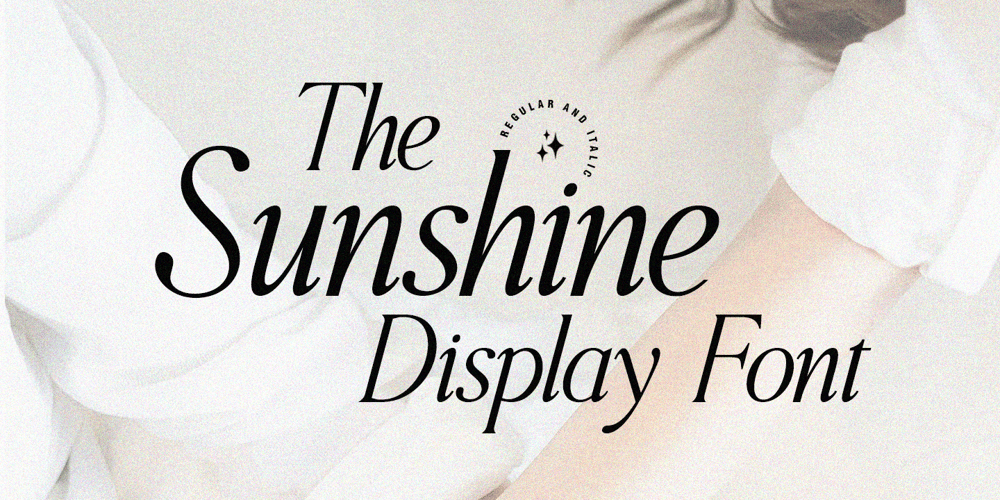 The Sunshine Display font
